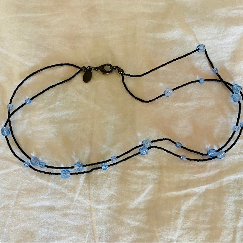 Blue Bead Choker~ Y2K